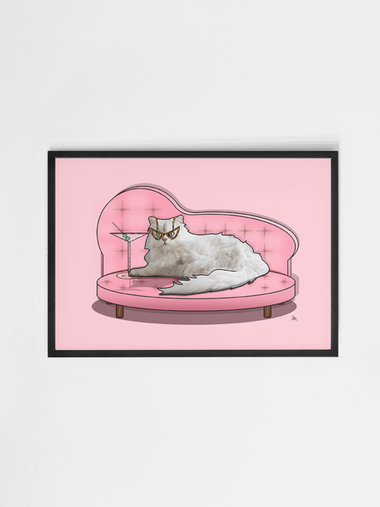 Cocktail Cat Poster
