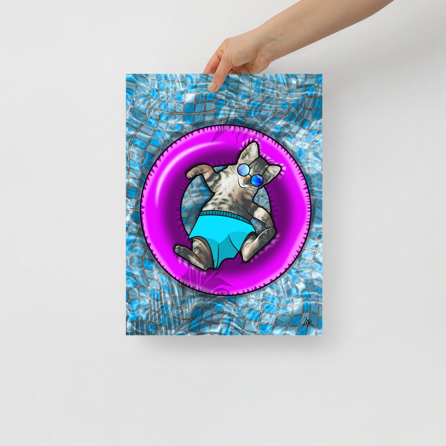Pool Kitten Poster