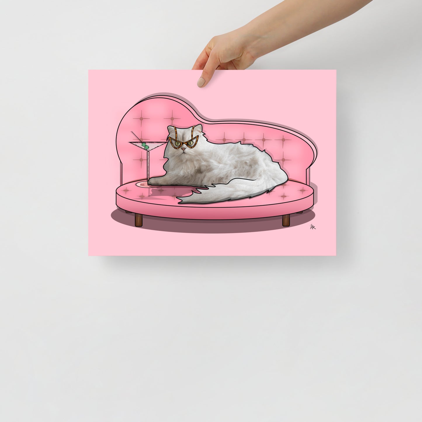 Cocktail Cat Poster
