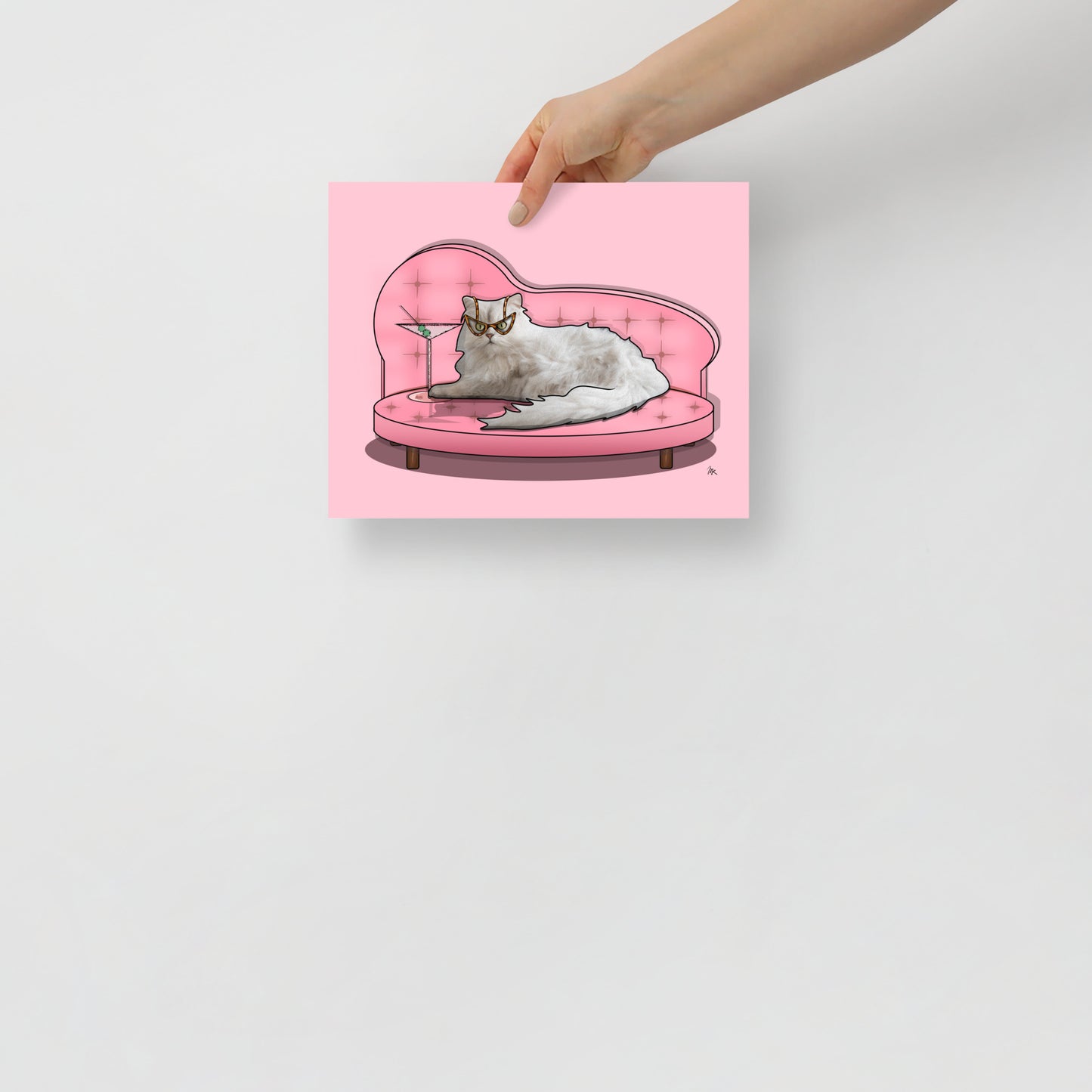 Cocktail Cat Poster