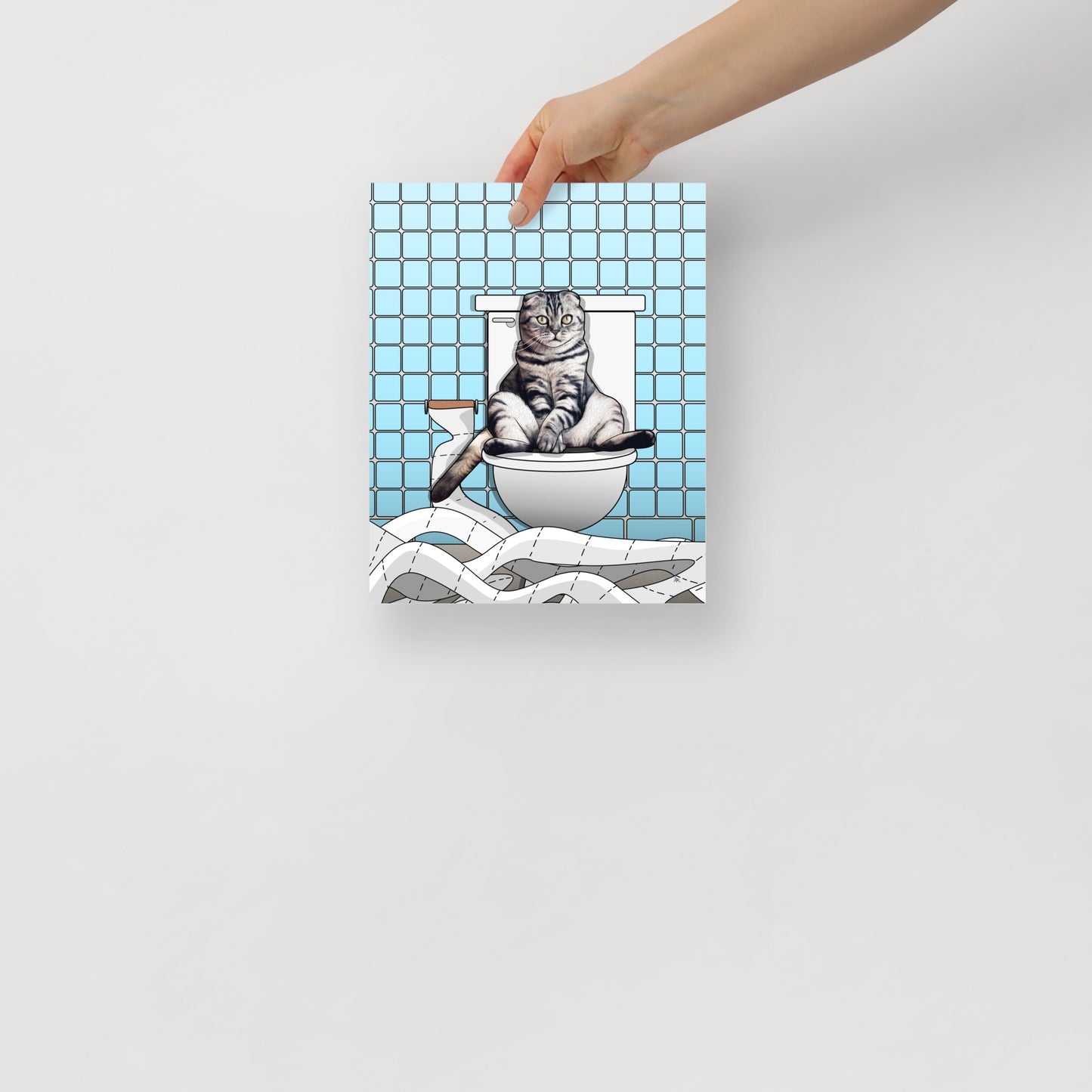 Toilet Cat I Poster