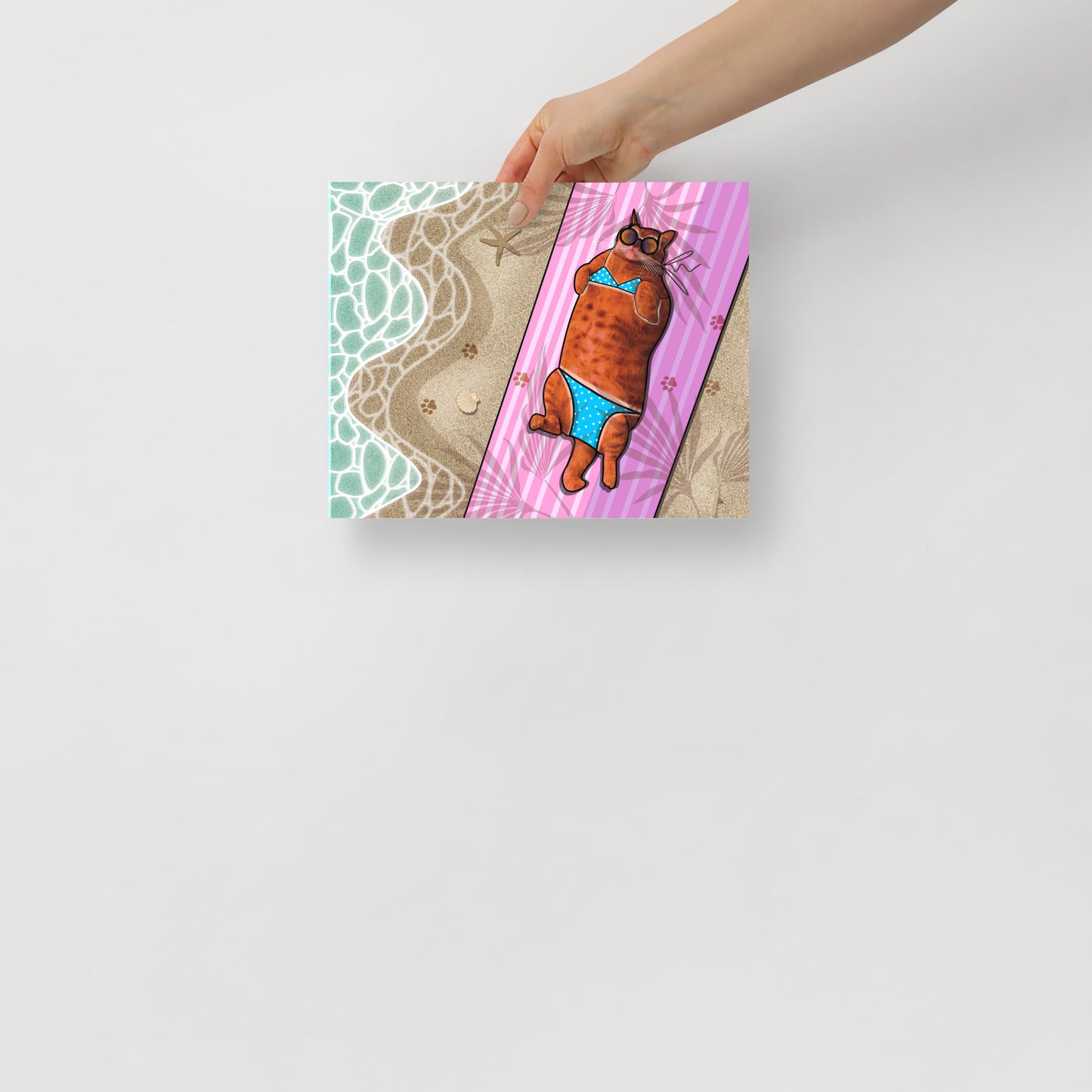 Beach Cat Poster