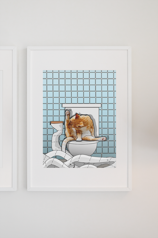 Toilet Cat II Poster